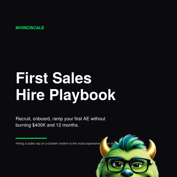 First Sales Hire Playbook
